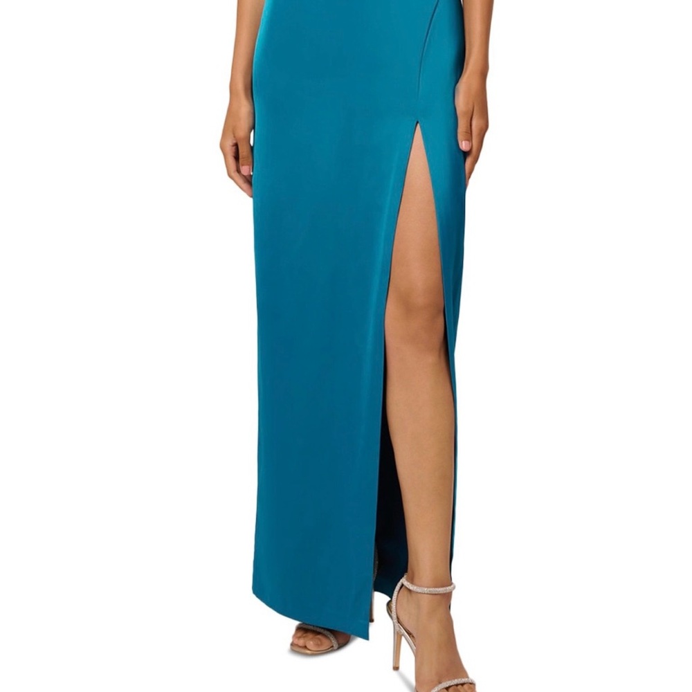 NWT Liv Foster Ciara Satin Long Gown (Size 0) - Picture 5 of 11